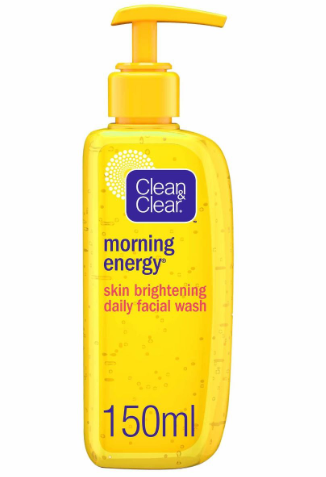 Clean & Clear Morning Energy Skin Brightening Daily Facial Wash, Oil Free - 150ml