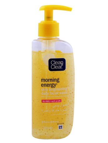 Clean & Clear Morning Energy Skin Brightening Daily Facial Wash, Oil Free - 150ml