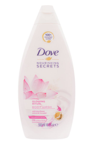 Dove Nourishing Secrets Glowing Ritual Body Wash, 0% Sulfate SLES, - 500ml