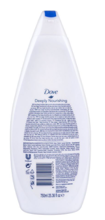 Dove Deeply Nourishing 0% Sulfate SLES Body Wash - 750ml