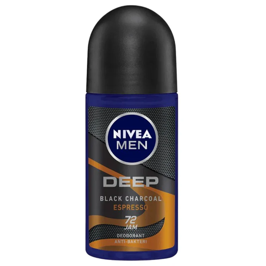 Nivea Men Deep Black Charcoal Espresso Deodorant Roll on 50ml