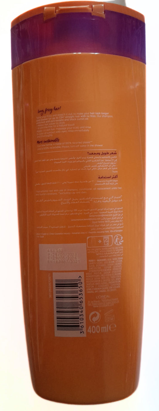 Loreal Dream Long Straight 72H Keratin Shampoo 400ML
