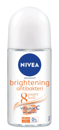 Nivea Brightening Anti Bacterial 8 Superfood Deodorant Roll On - 50 ML