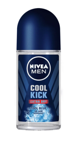 Nivea Men Cool Kick Extra Dry Cool Blue Roll-On - 50 ML