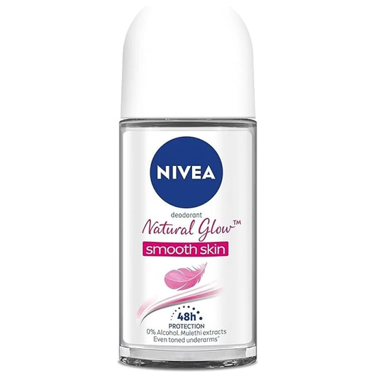Nivea Natural Glow Smooth Skin Deodorant Roll on - 50ml