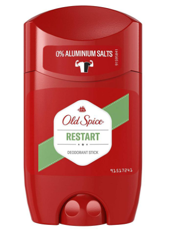 Old Spice Restart, 0% Aluminium Salts Deodorant Stick, For Men - 50ml