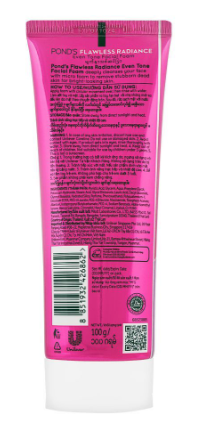 Pond's Flawless Radiance Even Tone Facial Foam, - 100g