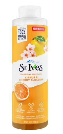 St. Ives Citrus & Cherry Blossom Energizing Body Wash - 650ml