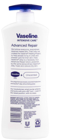 Vaseline Intensive Care Advanced Repair Unscented Body Lotion - 600ml