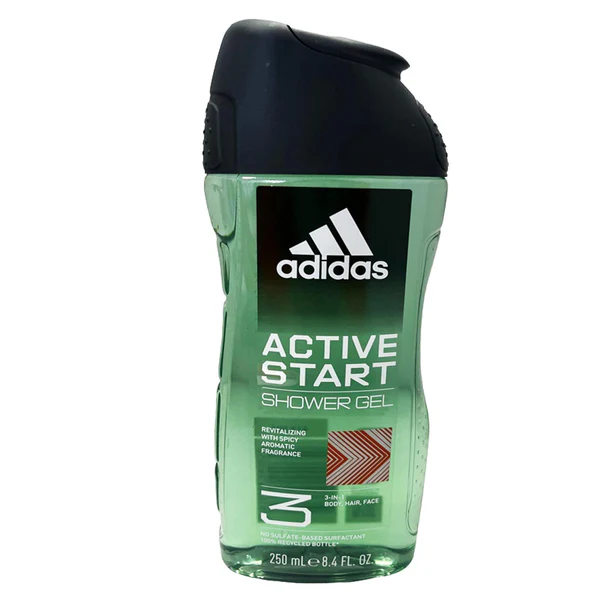 Adidas 3in1 Body, Hair & Face Shower Gel - 250 ml