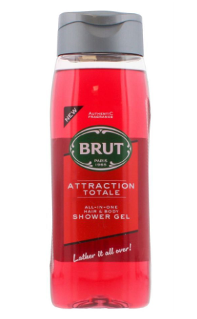 Brut Attraction Totale All-In-One Hair & Body Shower Gel - 500ml