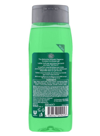 Brut Original All-In-One Hair & Body Shower Gel - 500ml