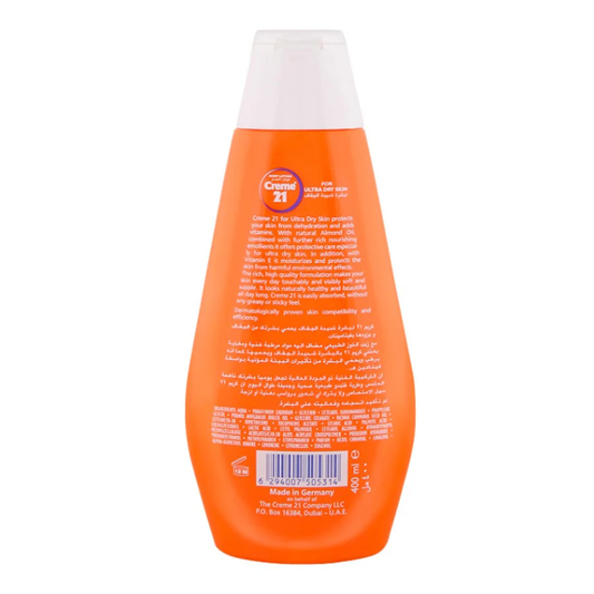 Creme 21 Body Lotion Ultra Dry Skin - 400 ML