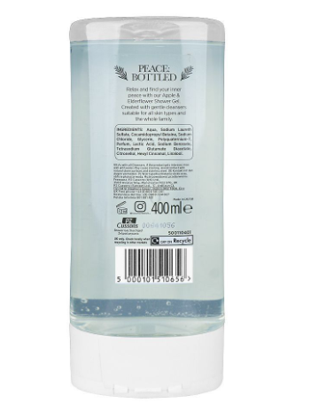 Cussons Creations Peace Bottled Apple & Elderflower Shower Gel 400ml