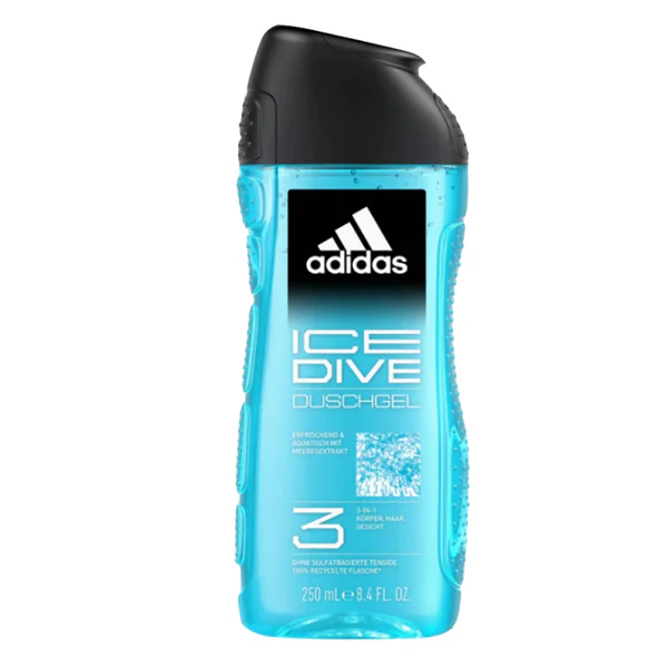 Adidas 3in1 Body, Hair & Face Shower Gel - 250 ml