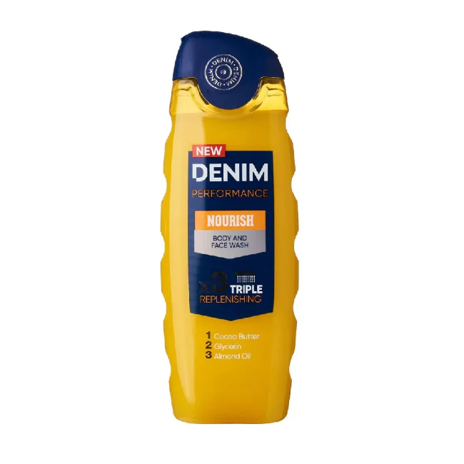 Denim Performance Nourish Body & Face Wash Triple Replenishing - 250ml