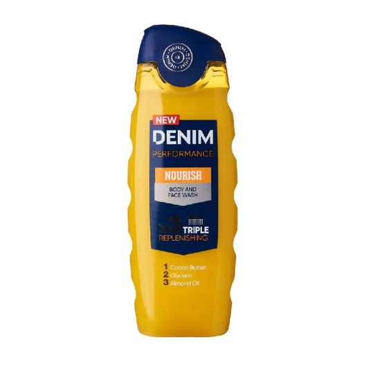 Denim Performance Nourish Body & Face Wash Triple Replenishing - 250ml