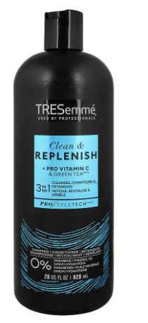 Tresemme Cleanse & Replenish 3in1 Shampoo And Conditioner - 828ml